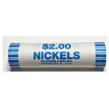 Roll of Forty (40) 2005 Bison Nickels