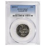 2019-S ATB Quarter Lowell National Park PCGS MS-67