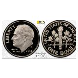 2014-S Roosevelt Dime PCGS Proof-69 DCAM