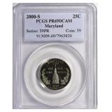2000-S State Quarter Maryland PCGS Proof-69 DCAM