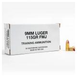 Fifty (50) CCI/SPEER 9mm Cartridges 115gr FMJ