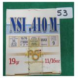 Twenty-Five (25) .410GA 3" Shotshells NOBEL