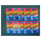 TEN (10) Unopened Packs of 1989 Donruss Baseball
