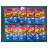 TEN (10) Unopened Packs of 1989 Donruss Baseball