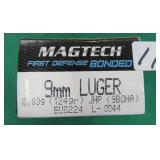 Fifty (50) Magtech 9mm Hollow Point 124 grain