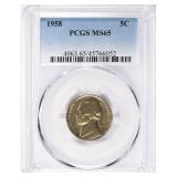1958 Jefferson Nickel PCGS MS-65