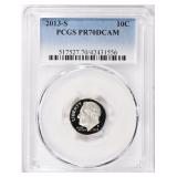 2013-S Roosevelt Dime PCGS Proof-70 DCAM