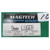 Fifty (50) Magtech 9mm Hollow Point 124 grain