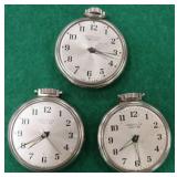 Three (3) Cheap Westclock Pocket Ben Watches