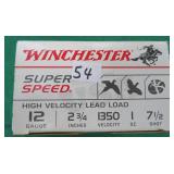 Twenty-Five (25) Winchester 12GA 2.75" 1oz,