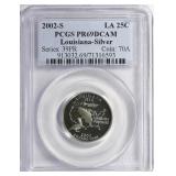 2002-S Louisiana Quart. Silver PCGS Proof-69 DCAM