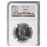 2015-P Kennedy Half Dollar NGC MS-67 (JFK Label)