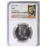 2016-P Kennedy Half Dollar NGC MS-67