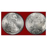 Austria "1780" Silver Thaler Modern Restrike MS63