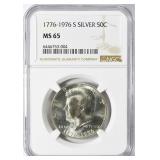 1976-S Kennedy Half Dollar Silver NGC MS-65