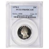 1978-S Washington Quarter PCGS Proof-69 DCAM