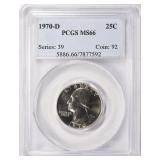 1970-D Washington Quarter PCGS MS-66