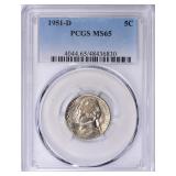 1951-D Jefferson Nickel PCGS MS-65