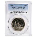 1986-S Statue of Liberty Clad 1/2 PCGS Proof69DCAM