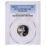 2006-S Nickel Monticello PCGS Proof-70 DCAM
