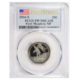 2016-S Quarter Fort Moultrie PCGS Proof-70 DCAM