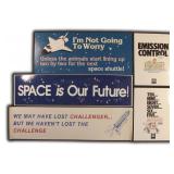 Vintage Space Bumper Stickers and Collectibles