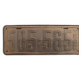 1926 Texas License Plate