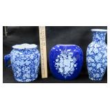 NO SHIP: Blue & White Ironstone, Wall Pocket