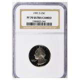 1991-S Washington Quarter NGC Proof-70 UC