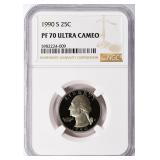 1990-S Washington Quarter NGC Proof-70 UC