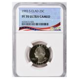 1993-S Washington Quarter NGC Proof-70 UC