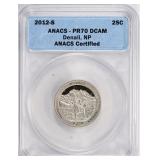 2012-S ATB Quarter Denali NP ANACS Proof-70 DCAM