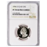 1996-S Washington Quarter NGC Proof-70 UC