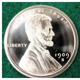 One Ounce Copper Bullion Lincoln