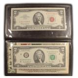 1963 & 2013 $2 U.S. Notes
