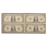 Four (4) $2 FRN STAR NOTES