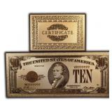 Fantasy Gold $10 Note