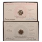 TWO (2) Presidential Dollars