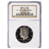 1987-S Kennedy Half Dollar NGC Proof-69 UC