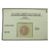 Walking Liberty Silver Half Dollar, $27.50