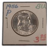 90% Silver Franklin Half Dollar, $27.50 Melt Value