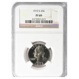1973-S Washington Quarter NGC Proof-69