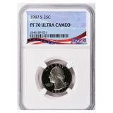 1987-S Washington Quarter NGC Proof-70 UC