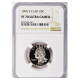 1995-S Washington Quarter NGC Proof-70 UC