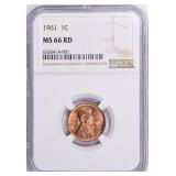 1961 Lincoln Cent NGC MS-66 RD