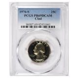 1976-S Washington Quarter Clad PCGS Proof-69 DCAM