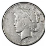 1927-D Peace Dollar Silver U.S. Denver Mint Coin