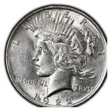 1922-P Peace Dollar Silver U.S. Philadelphia Mint