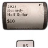 $10 2021-P Kennedy Half Dollar Roll
