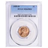 1959-D Lincoln Cent PCGS MS-65 RD